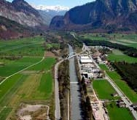 Tiefbauamt Graubünden: kanalisierte Landquart